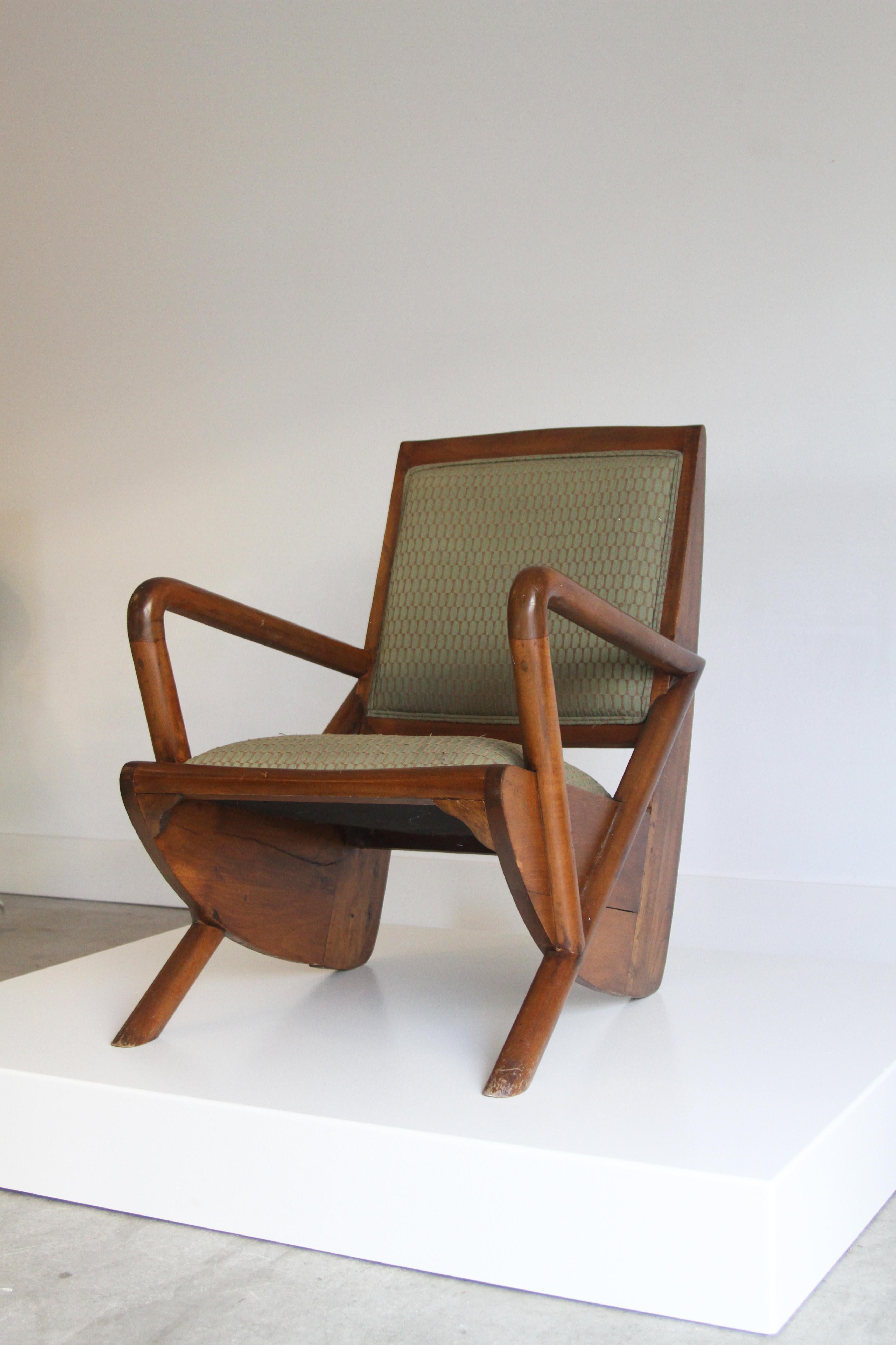 mid century bentwood lounge chair