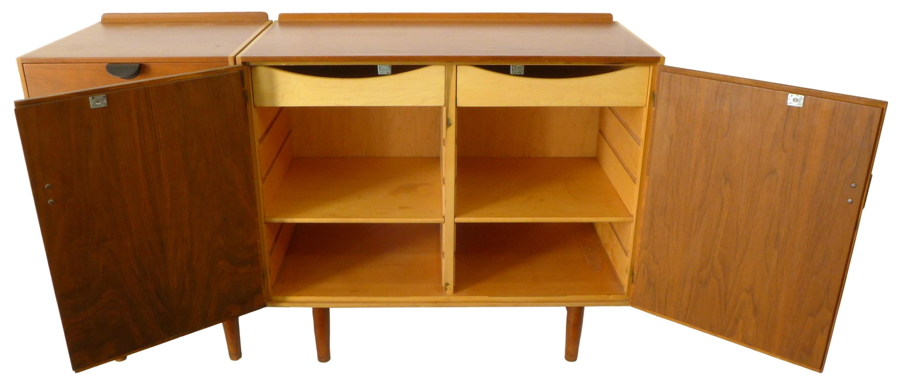 American Pair of Midcentury Cabinets by Finn Juhl for Baker For Sale
