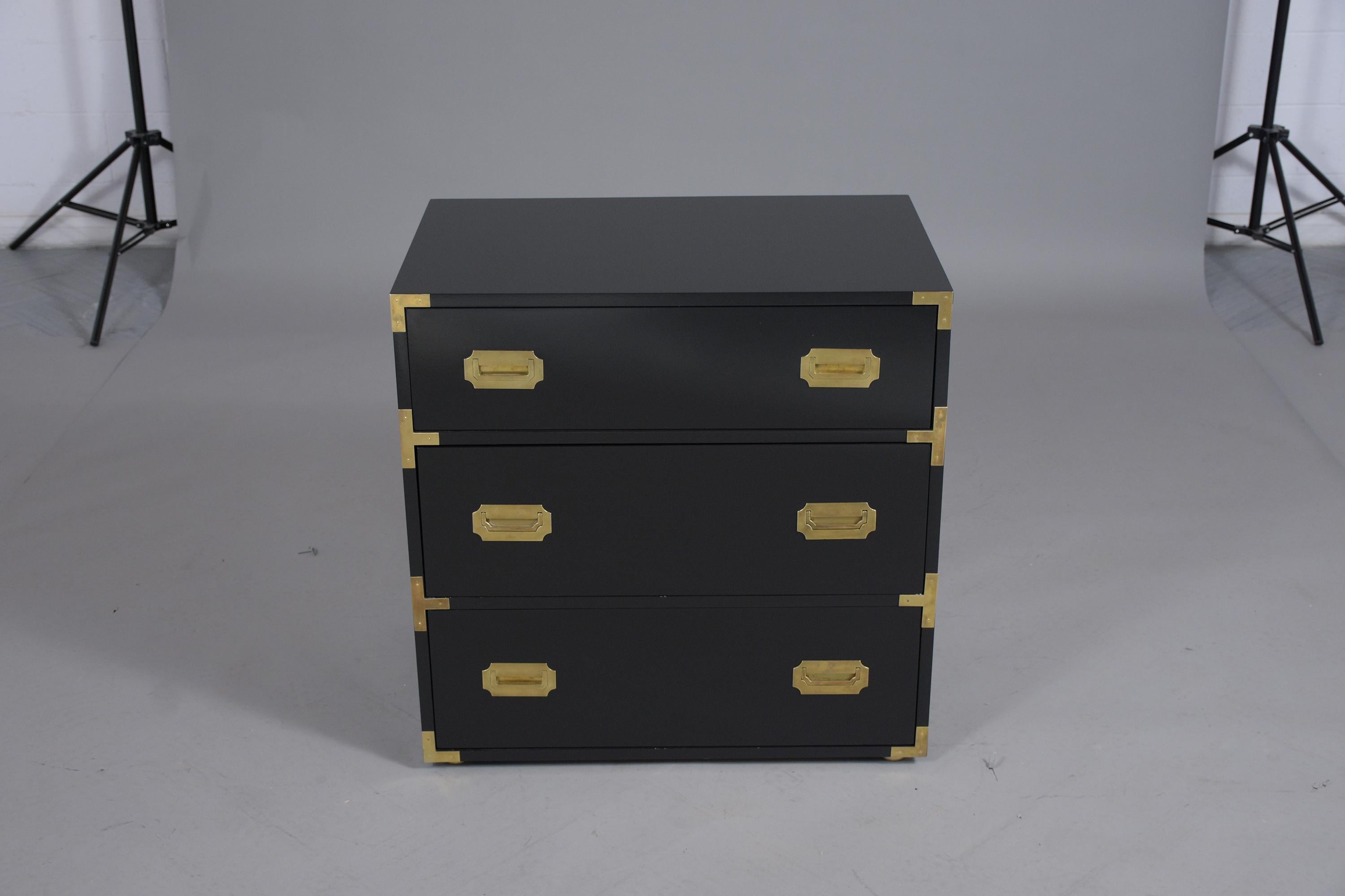 American Pair of Campaign Chest of Drawers