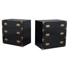 Pair of Campaign Chest of Drawers