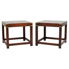 Pair of Mid Century Campaign Style Stands or Tables