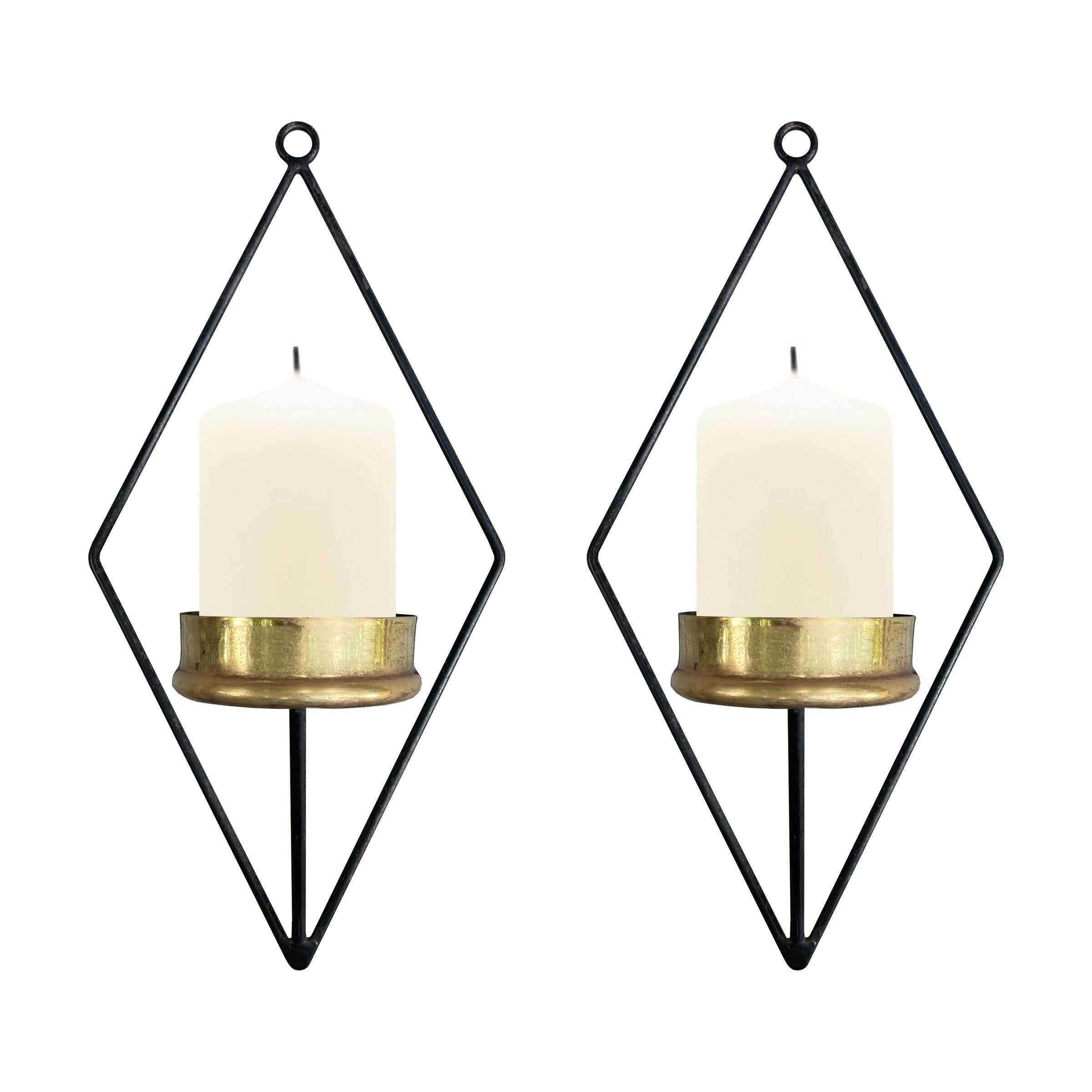 mid century modern candle sconces