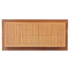 Pair of Mid century Cane Brass Twin Headboards by Paul McCobb for Calvin