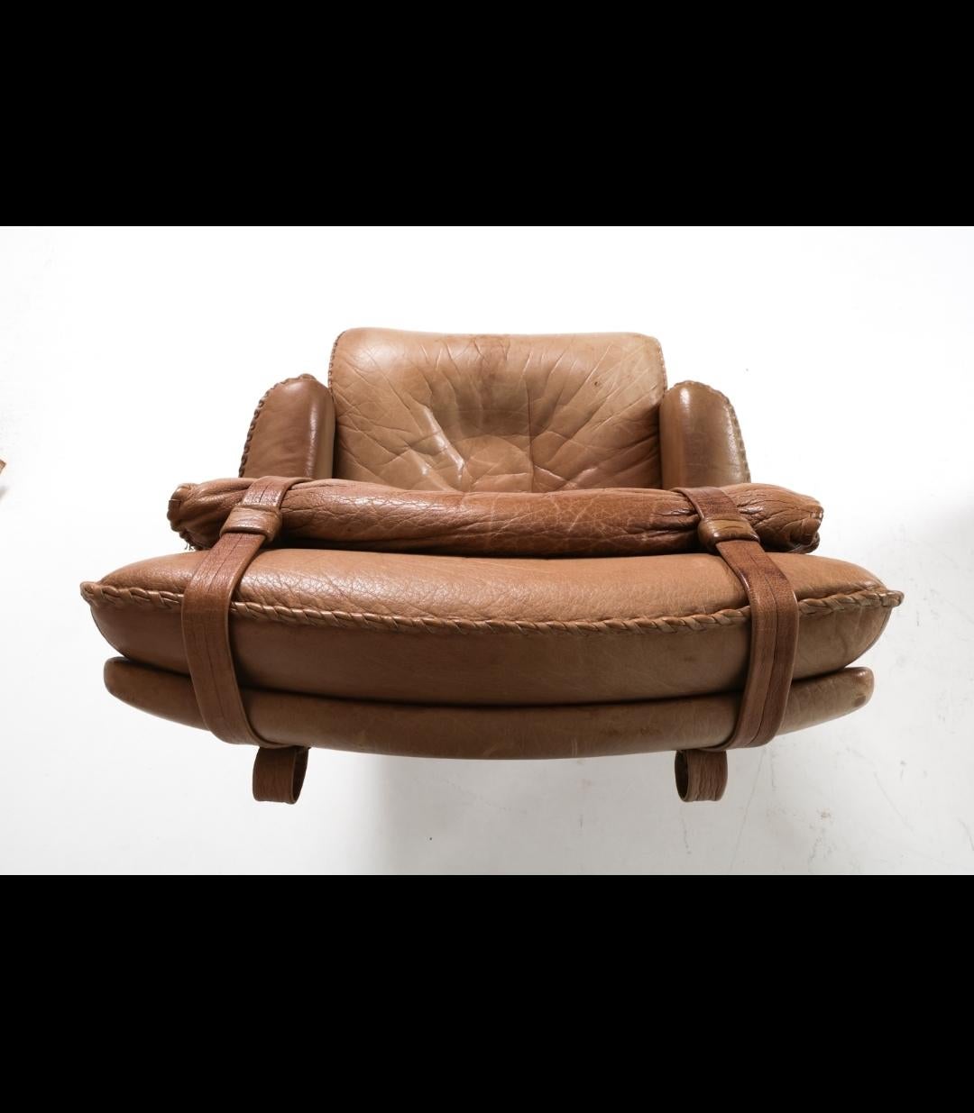 Paar Lederstühle von Berg of Denmark aus der Mitte des Jahrhunderts im Angebot 1
