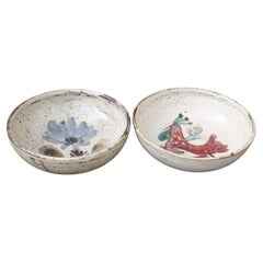 Vintage Pair of Mid-Century Ceramic Bowls by Le Mûrier 'circa 1960s' Small