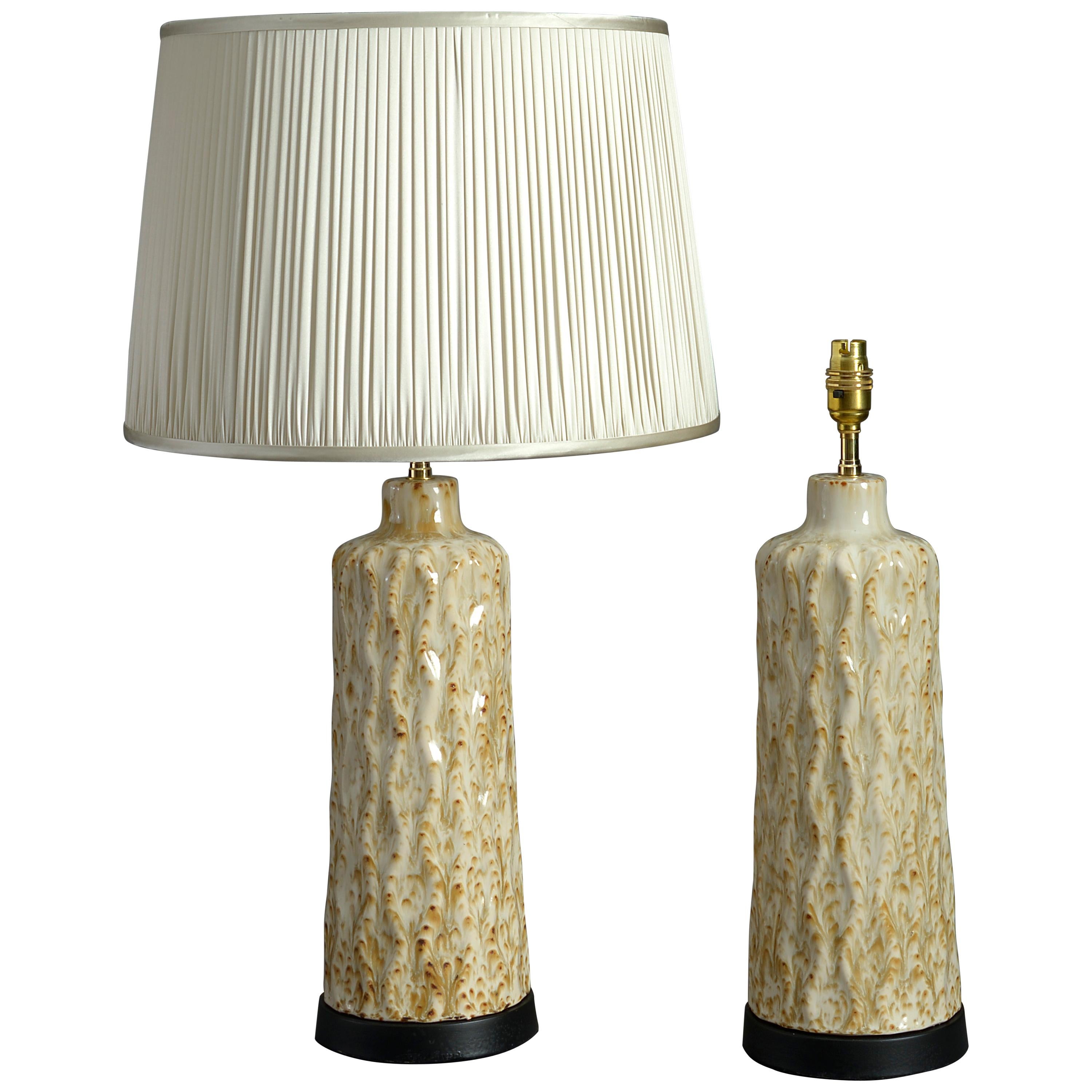 Pair of Mid-Century Ceramic Lamp Bases