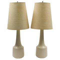 Pair of Midcentury Ceramic Lamps by Lotte and Gunnar Bostlund