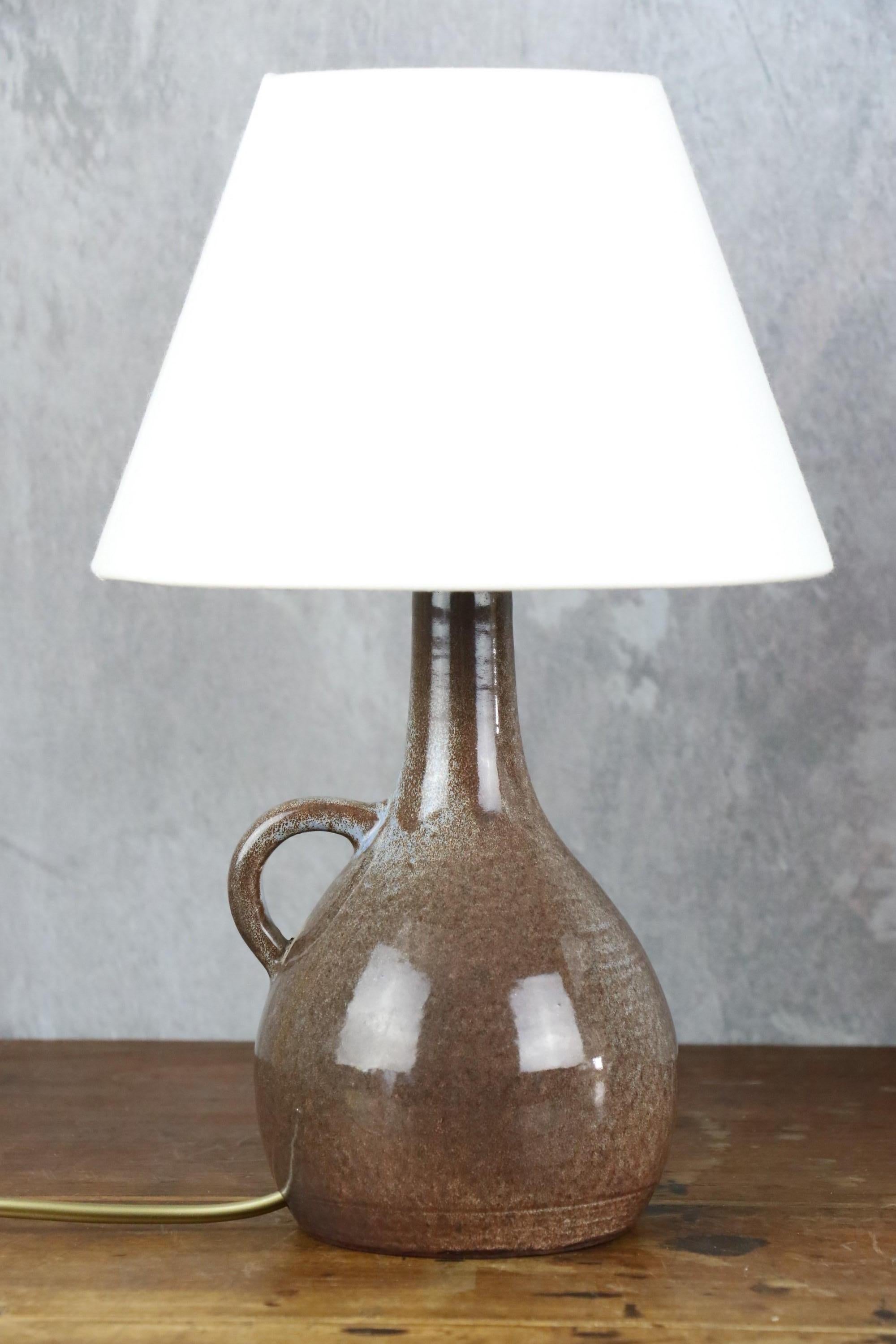 Mid-Century Modern Pair of Mid-century ceramic lamps by Robert Chiazzo, 1960s For Sale