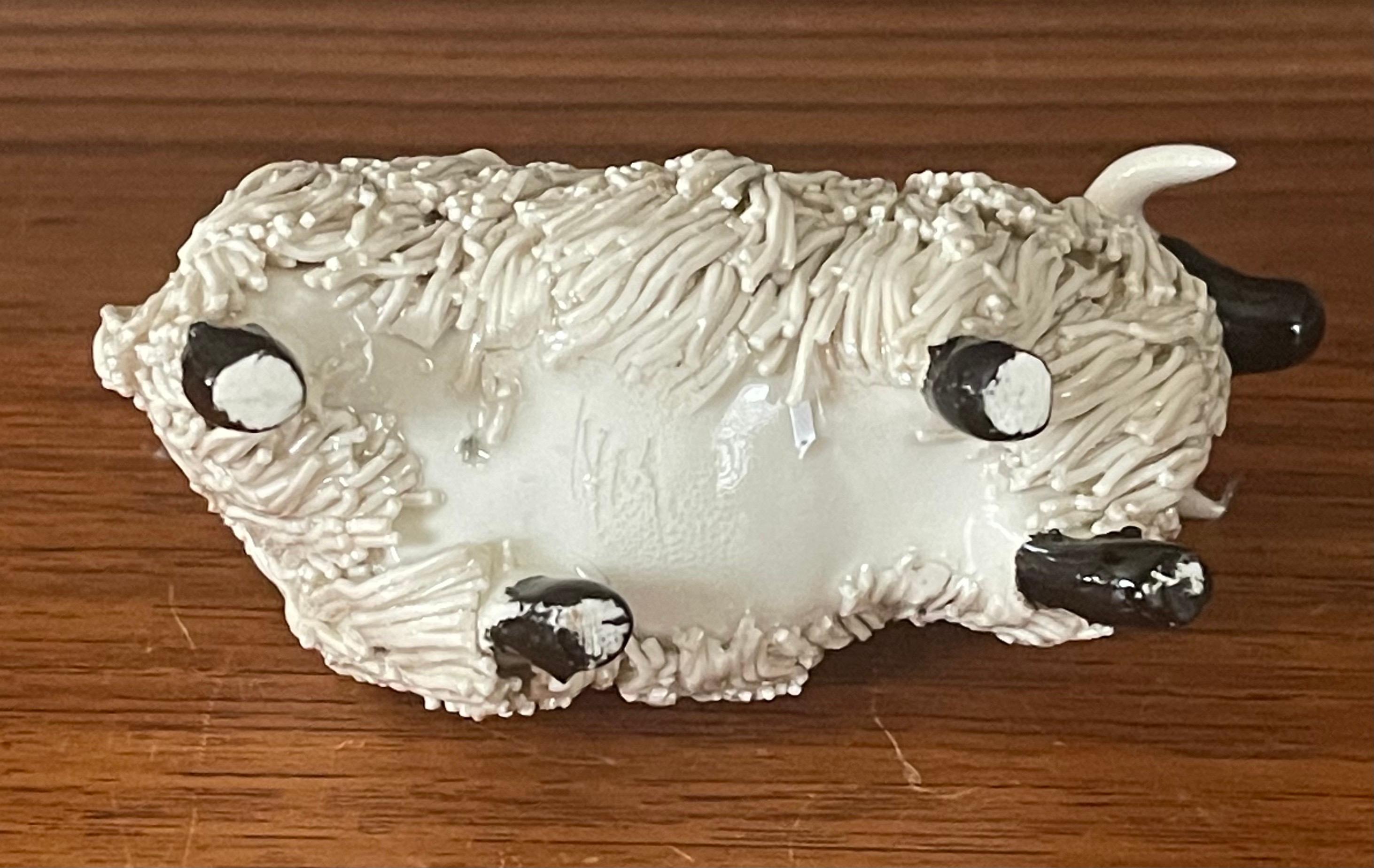 Pair of Midcentury Ceramic Rams / Sheep Figurines 3