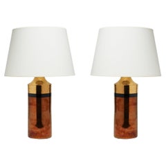 Pair of Mid-Century Ceramic Table Lamps by Bergboms