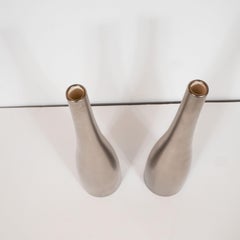 Pair of Midcentury Ceramic Vases by Jacques Molin for Faiencerie de Charolles