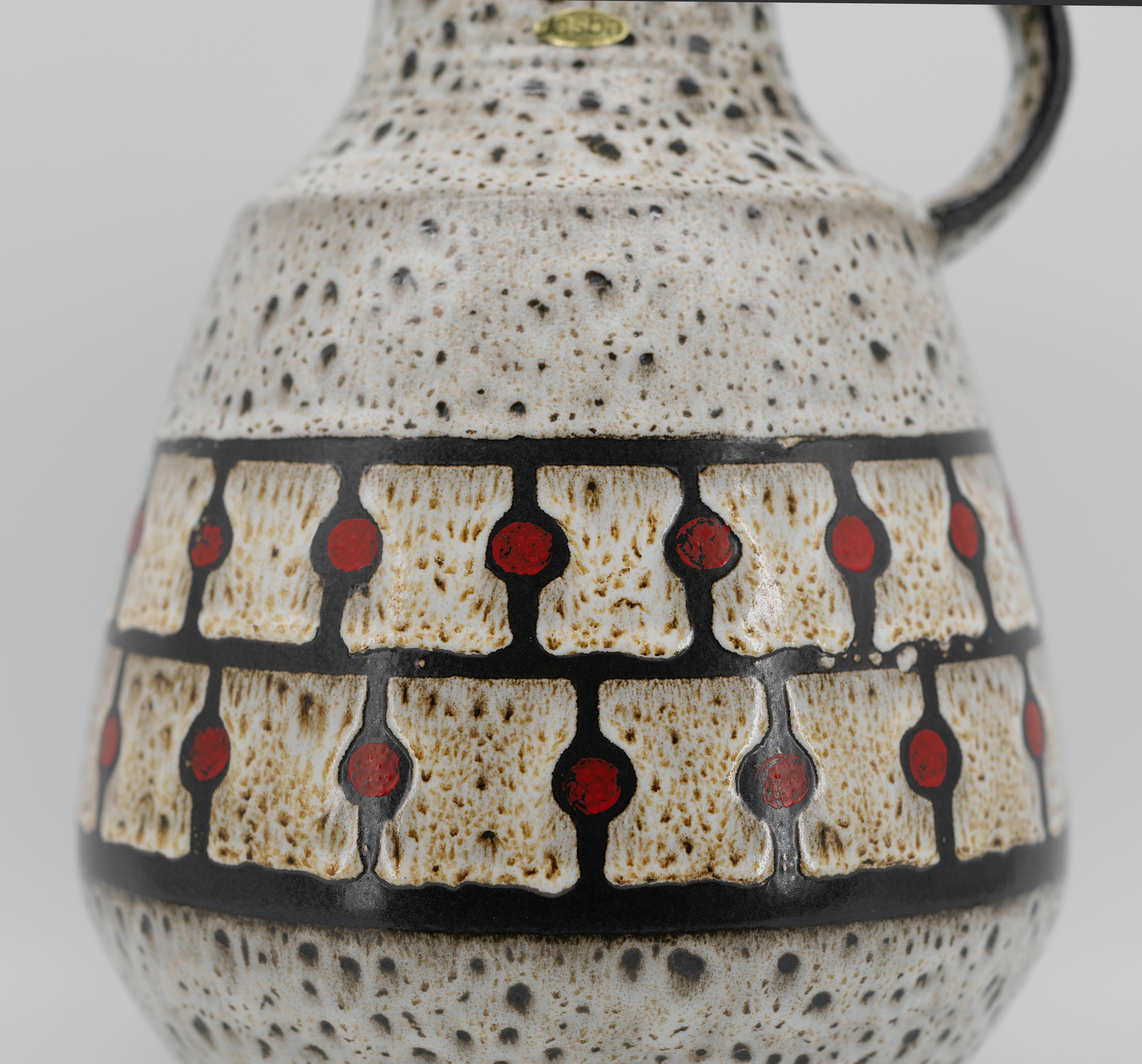 Paire de vases en céramique du milieu du siècle, Allemagne, fin des années 1960, peut-être des lampes Excellent état - En vente à Saint-Amans-des-Cots, FR