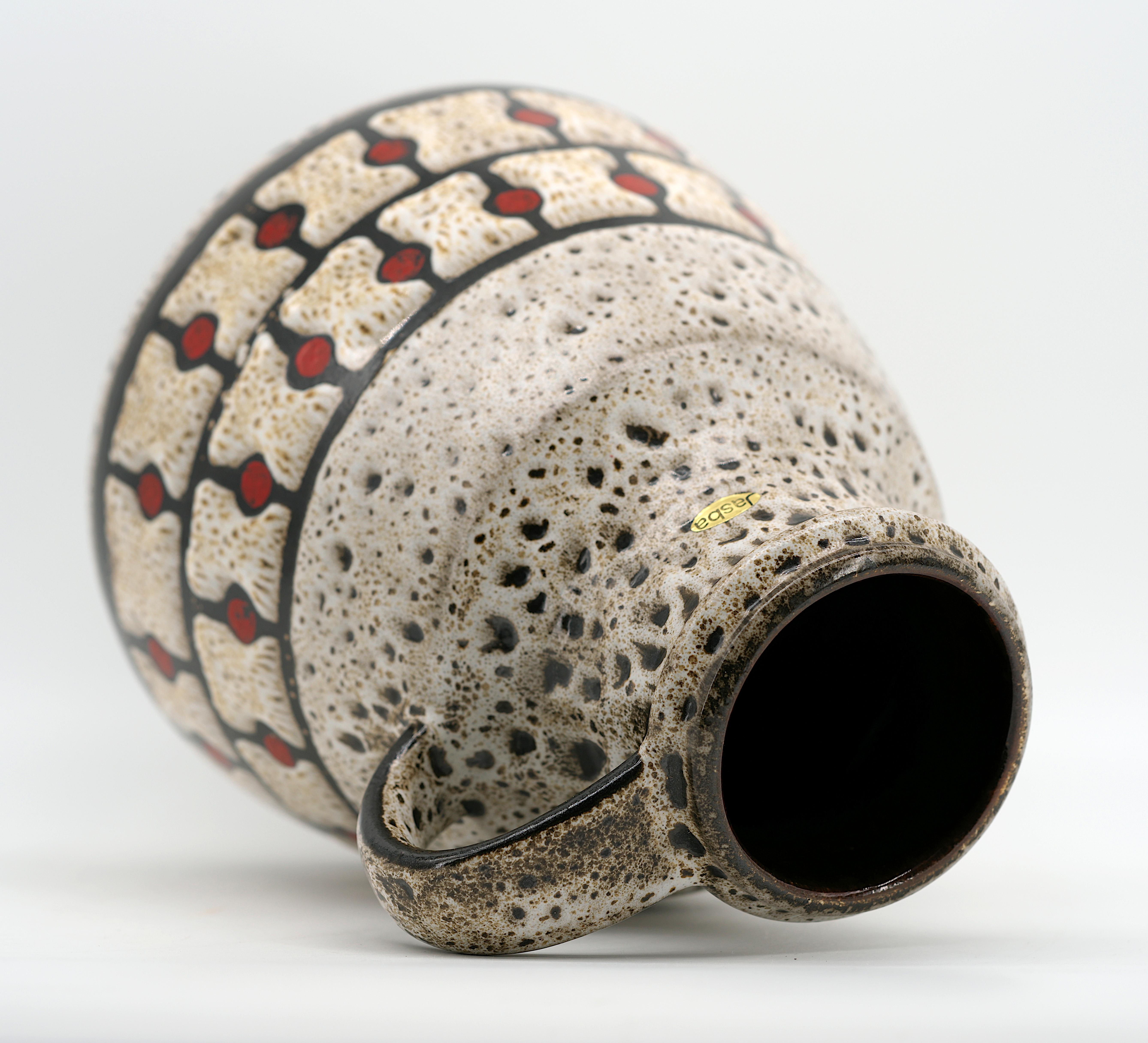 Paire de vases en céramique du milieu du siècle, Allemagne, fin des années 1960, peut-être des lampes en vente 2
