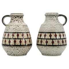 Paire de vases en céramique du milieu du siècle, Allemagne, fin des années 1960, peut-être des lampes