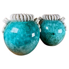 Paire de vases en céramique du milieu du siècle, Sainte Radegonde, France, vers 1950