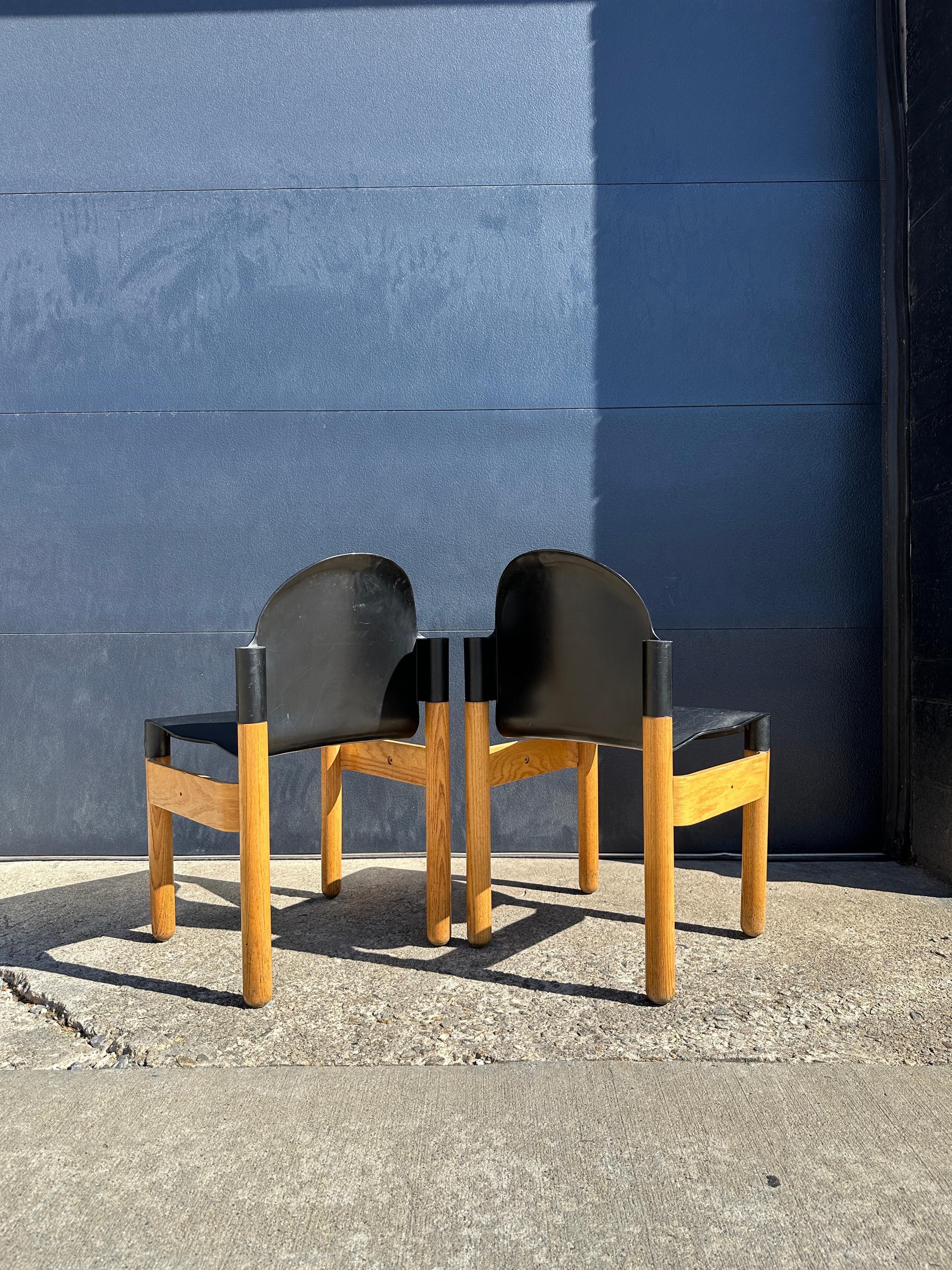 Post-Modern Pair of Midcentury Chair Flex Designed by Gerd Lange for Thonet For Sale