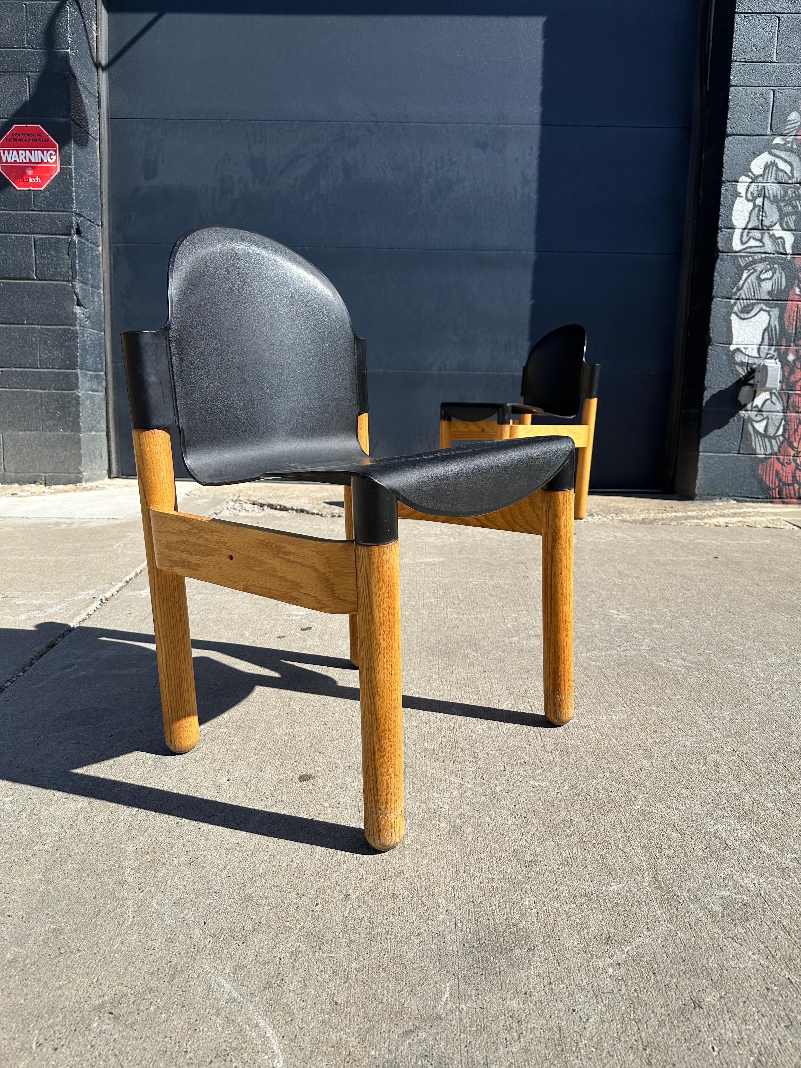 Pair of Midcentury Chair Flex Designed by Gerd Lange for Thonet In Good Condition For Sale In Asheville, NC