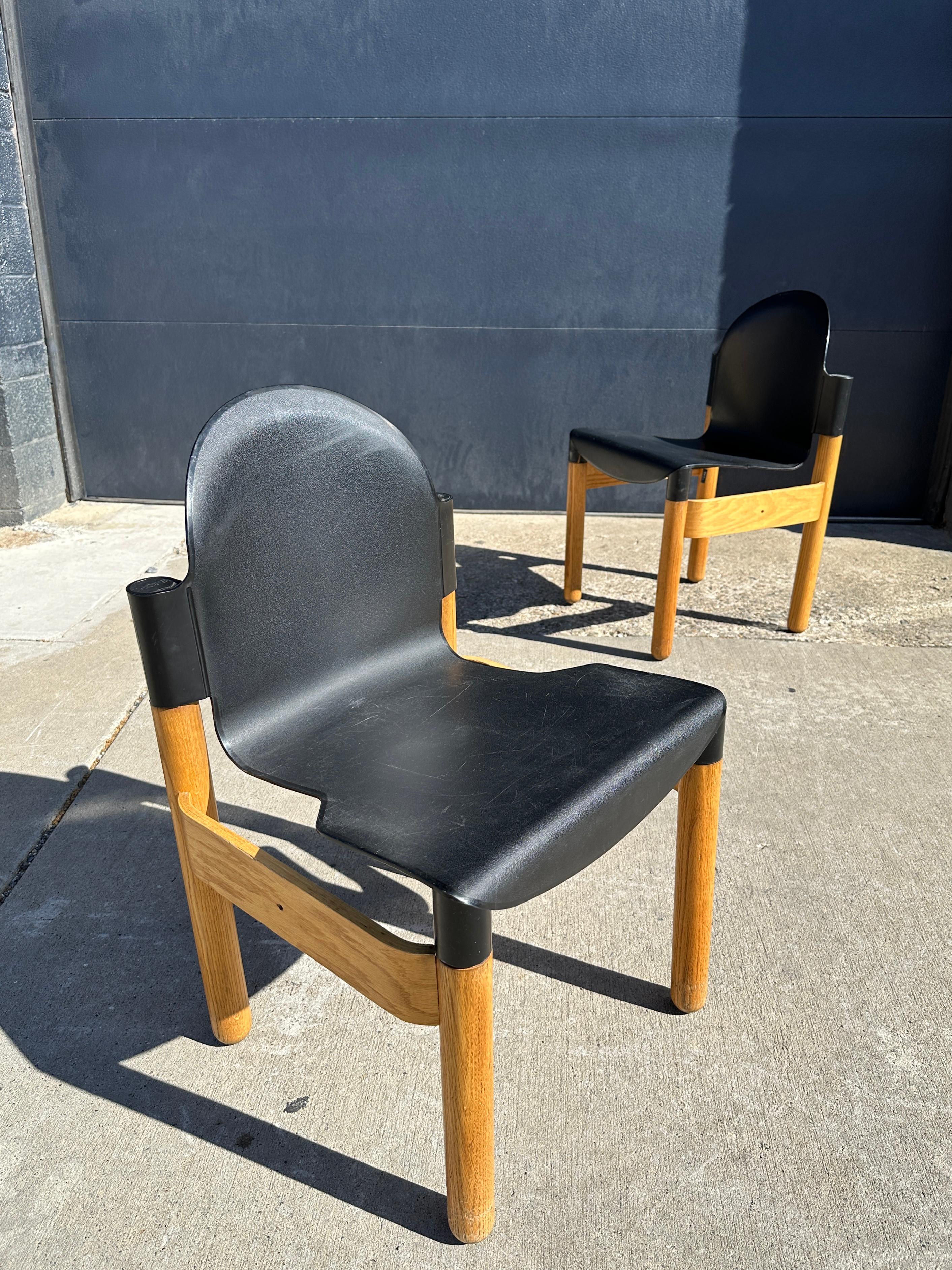 Late 20th Century Pair of Midcentury Chair Flex Designed by Gerd Lange for Thonet For Sale