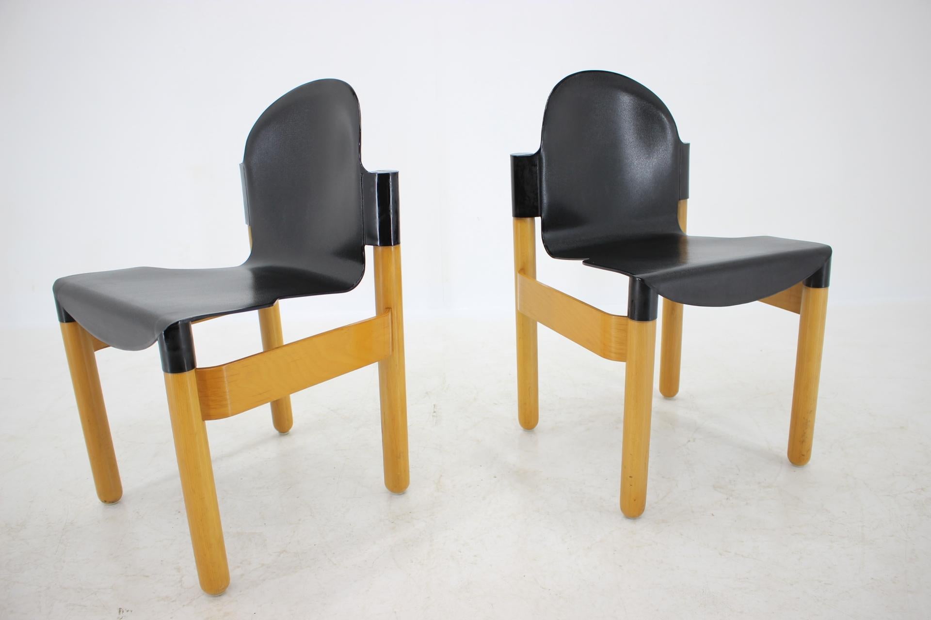 Late 20th Century Pair of Midcentury Chair Flex Designed by Gerd Lange for Thonet, Germany, 1970s