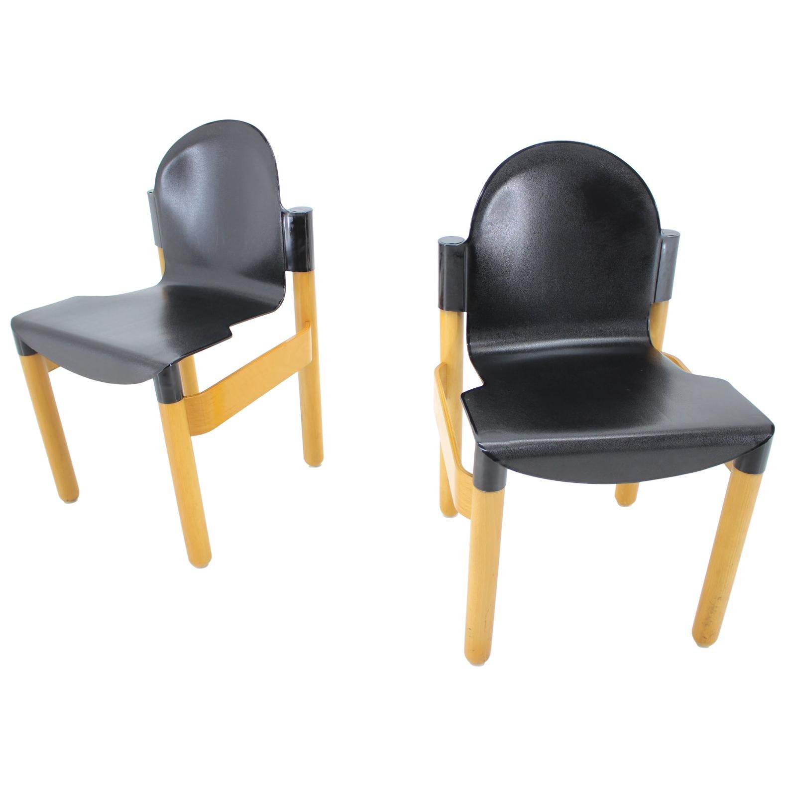 Pair of Midcentury Chair Flex Designed by Gerd Lange for Thonet, Germany,  1970s at 1stDibs | thonet flex gerd lange, thonet gerd lange, thonet  plastic chair