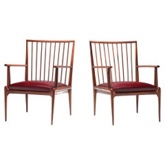 Pair of Mid-Century Chairs by Branco & Preto 'Attr.', Brazil, 1950s