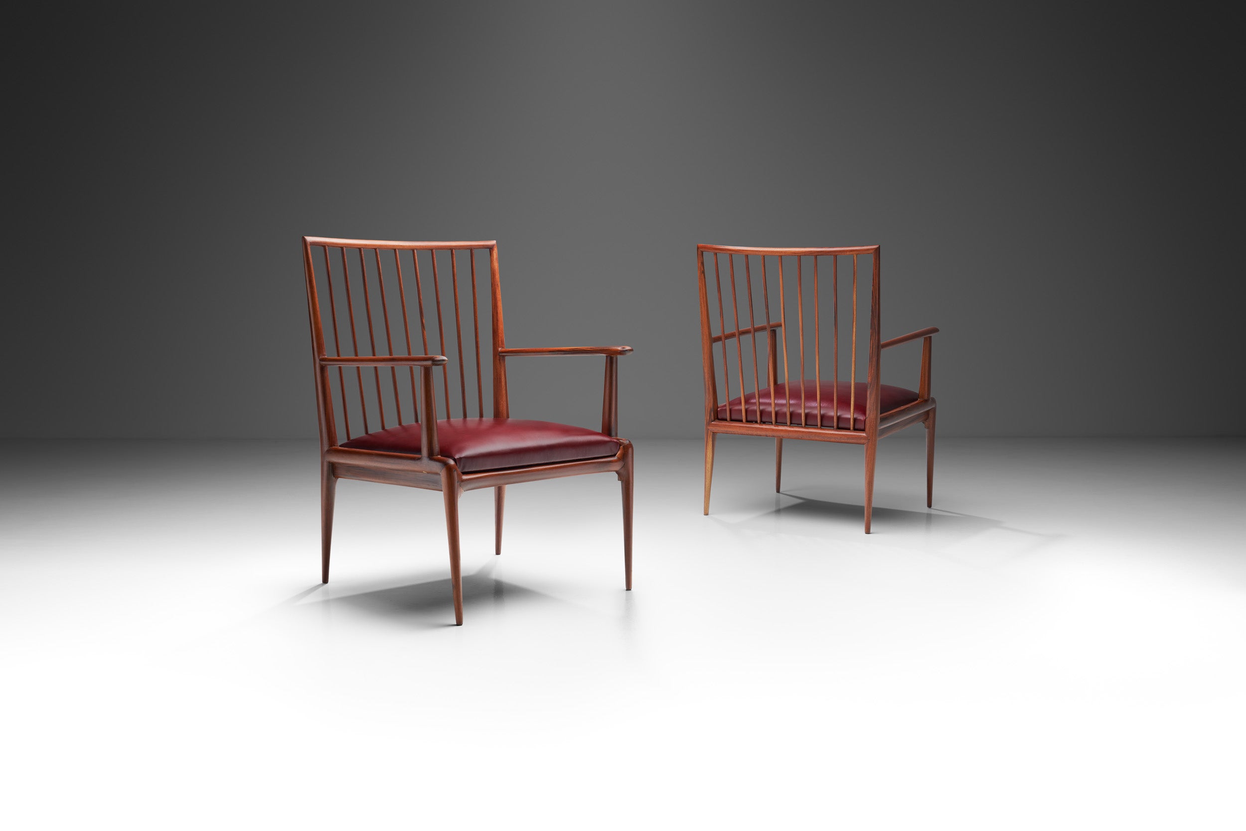 Pair of Mid-Century Chairs by Branco & Preto 'Attr.', Brazil, 1950s For Sale