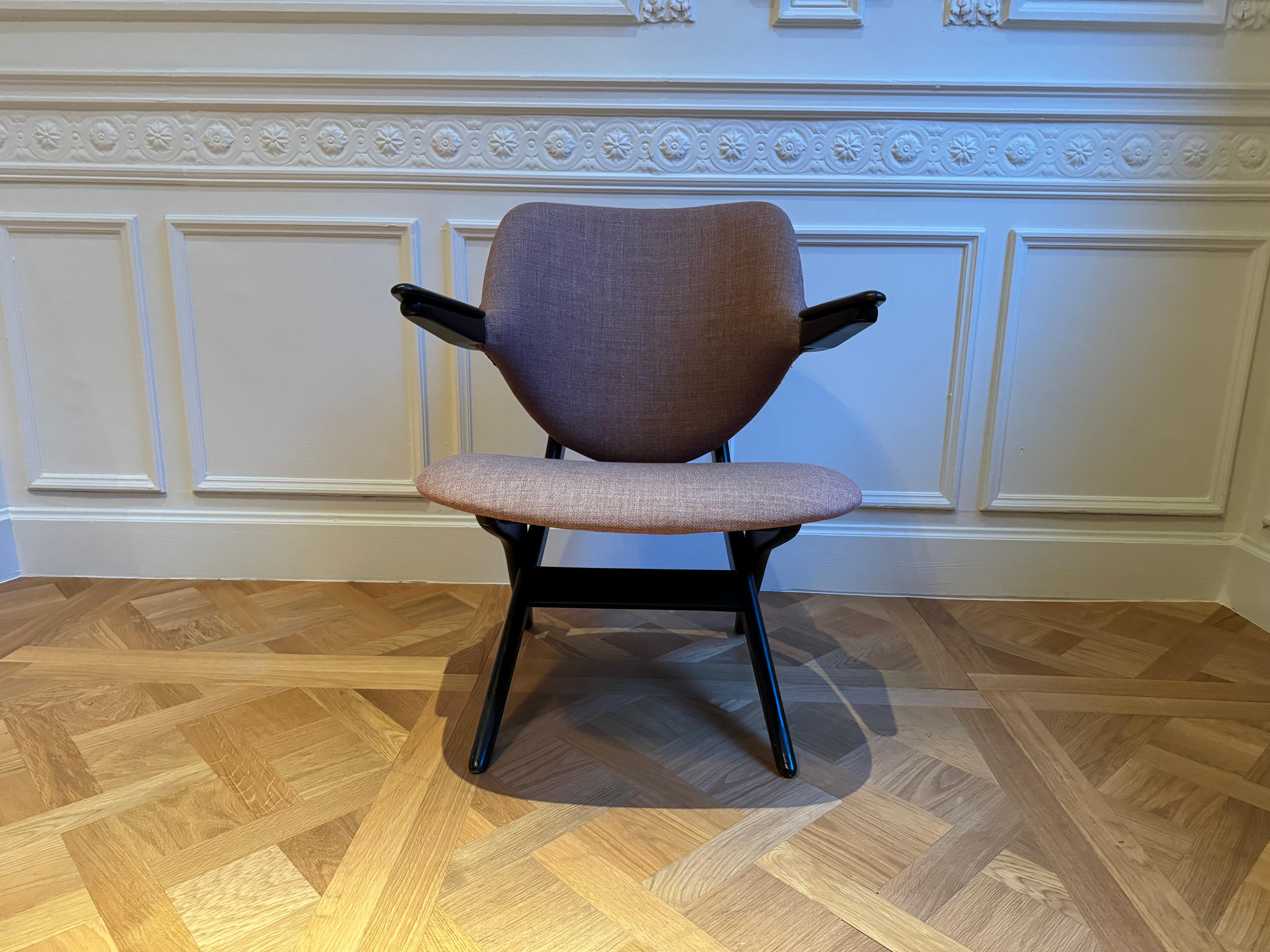 Pair of mid century chairs by Louis Vandel Teeffelen for Webe For Sale 8