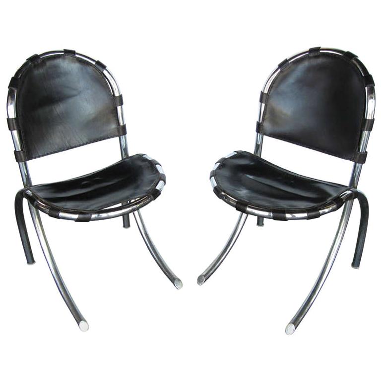 Pair of Midcentury Chairs by Tetrarch Bazzani Intl Studio FINAL CLEARANCE SALE