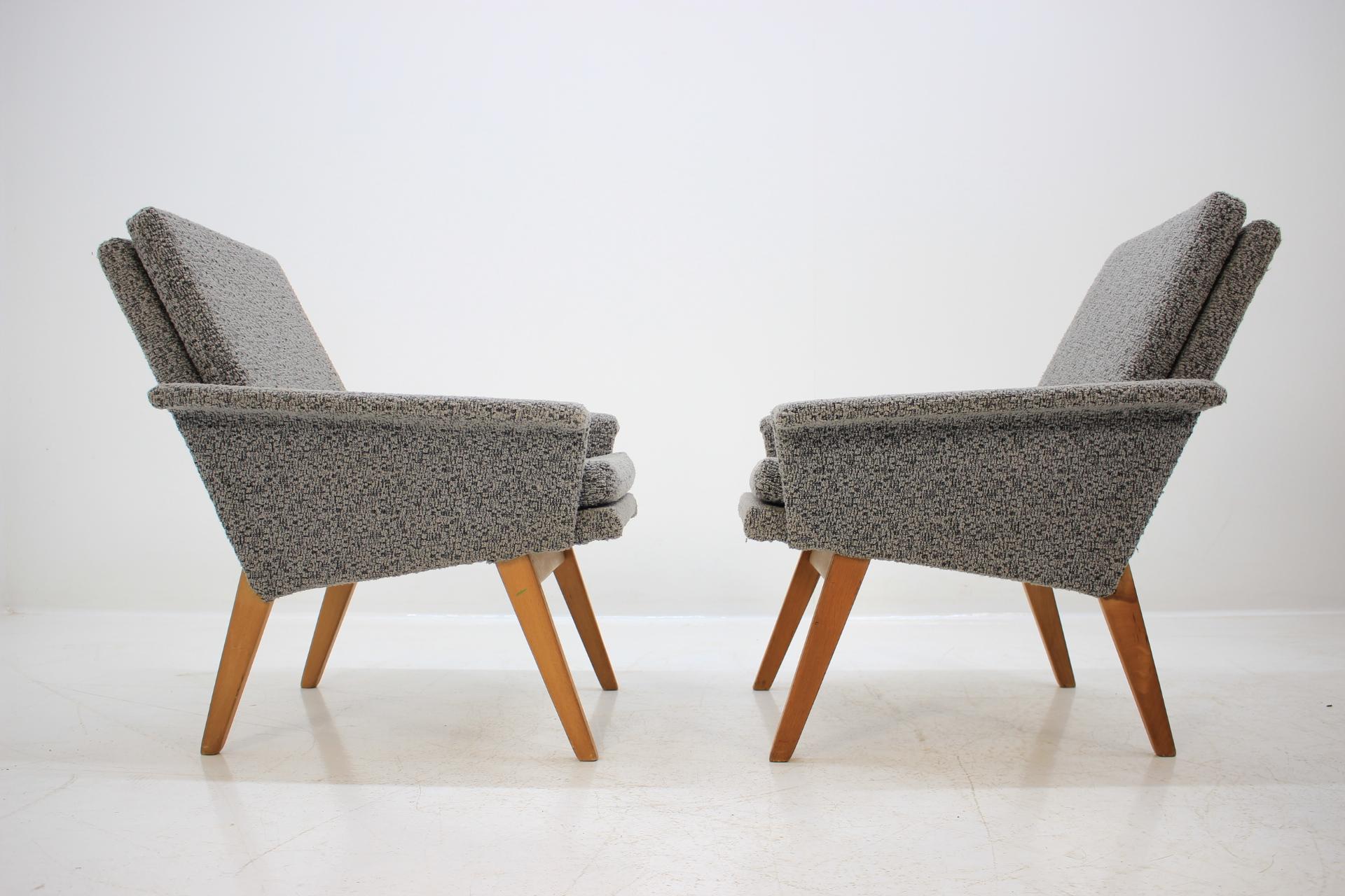 Mid-Century Modern Paire de chaises du milieu du siècle dernier, Danemark, années 1970 en vente