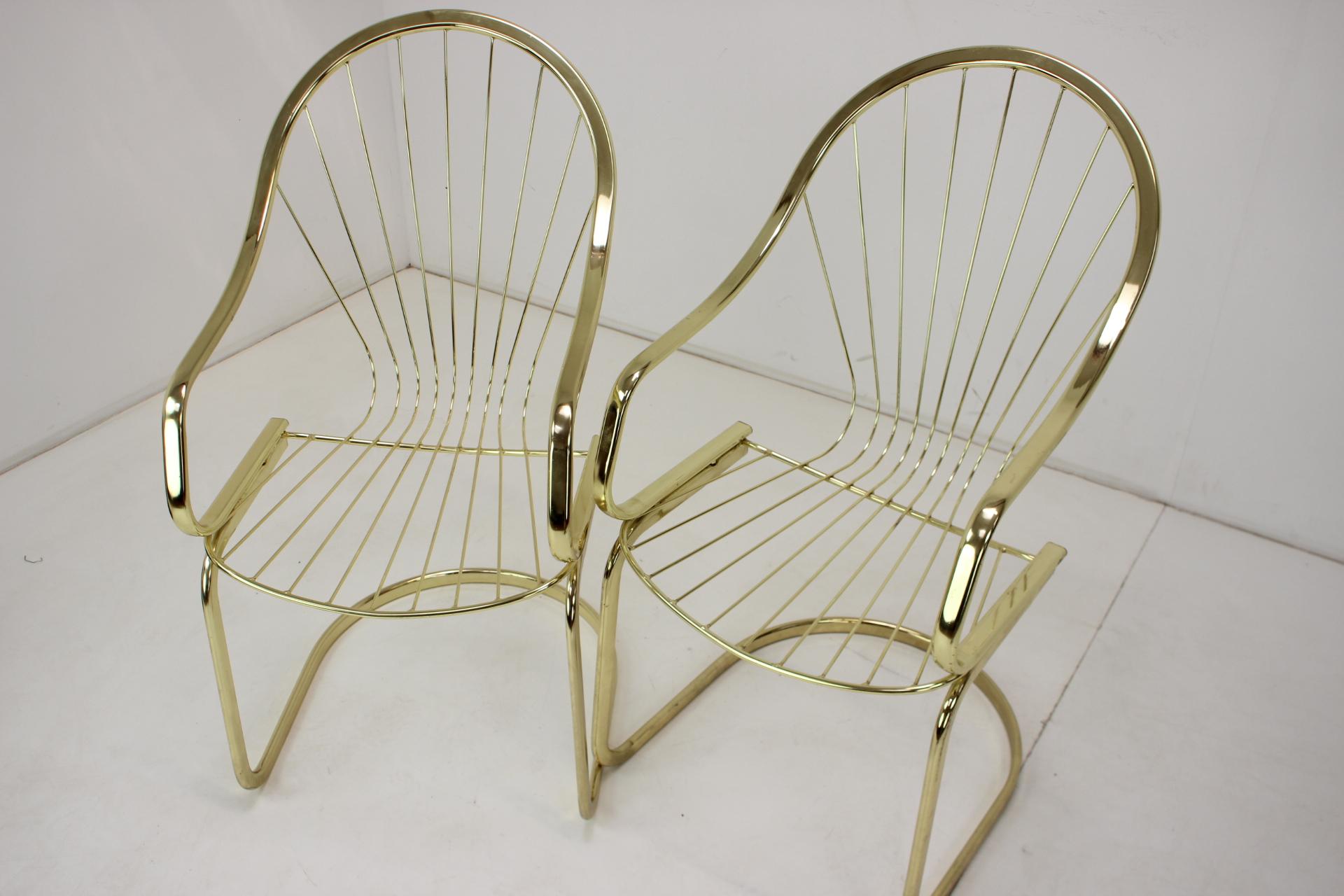 Pair of Mid-Century Chairs Designed by Gastone Rinaldi, Italy, 1970s 3