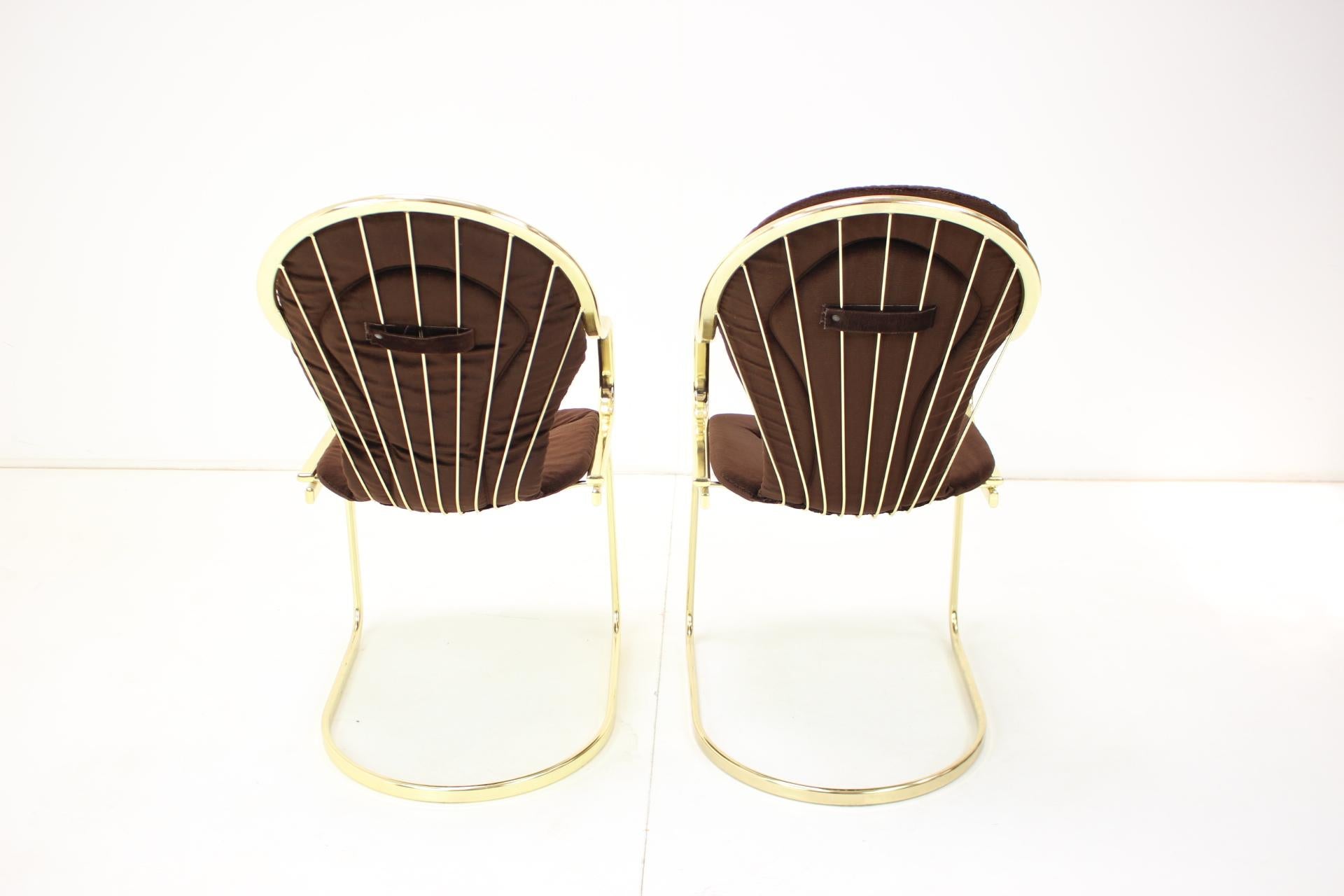 Pair of Mid-Century Chairs Designed by Gastone Rinaldi, Italy, 1970s In Good Condition In Praha, CZ