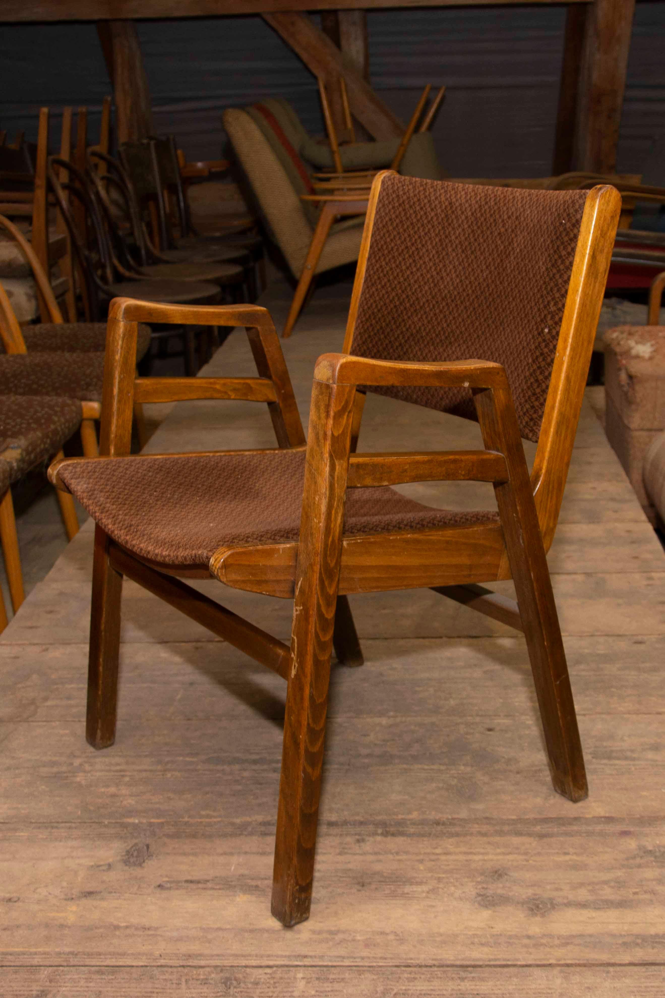 Mid-20th Century Pair of Midcentury Chairs by František Jirák, Czechoslovakia For Sale