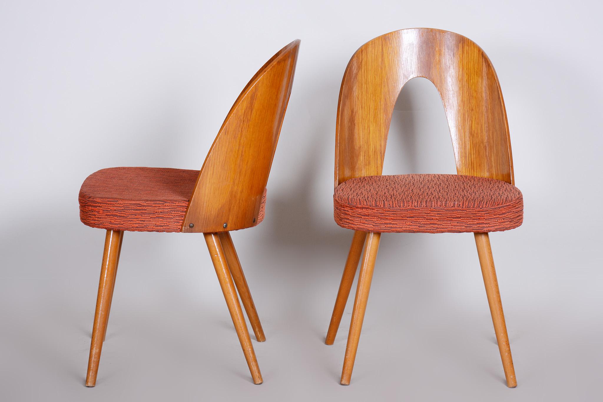 Mid-Century Modern Paire de chaises du milieu du siècle fabriquées dans la Tchécoslovaquie des années 1950, designées par Antonín Šuman en vente