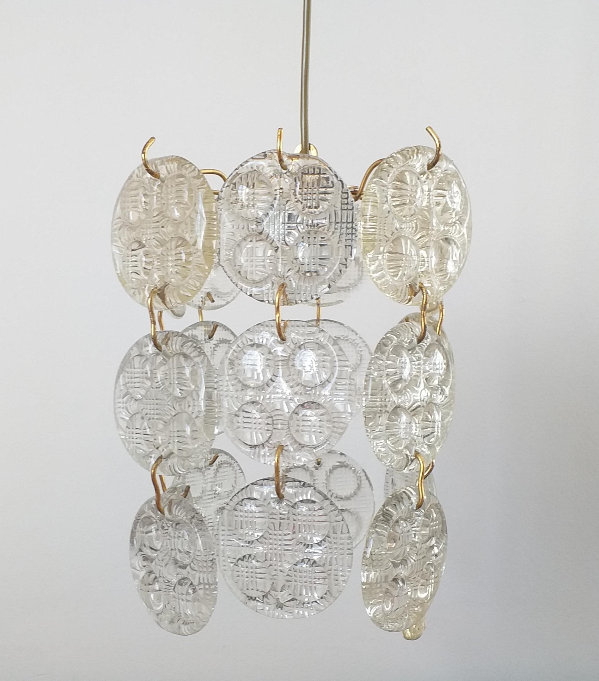 Czech Pair of Mid Century Chandeliers or Pendants, 1960s For Sale