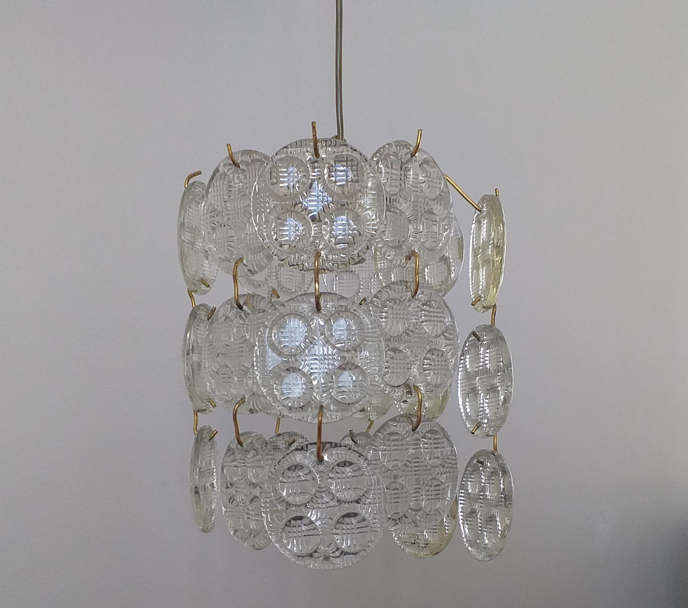 Pair of Mid Century Chandeliers or Pendants, 1960s In Good Condition For Sale In Praha, CZ