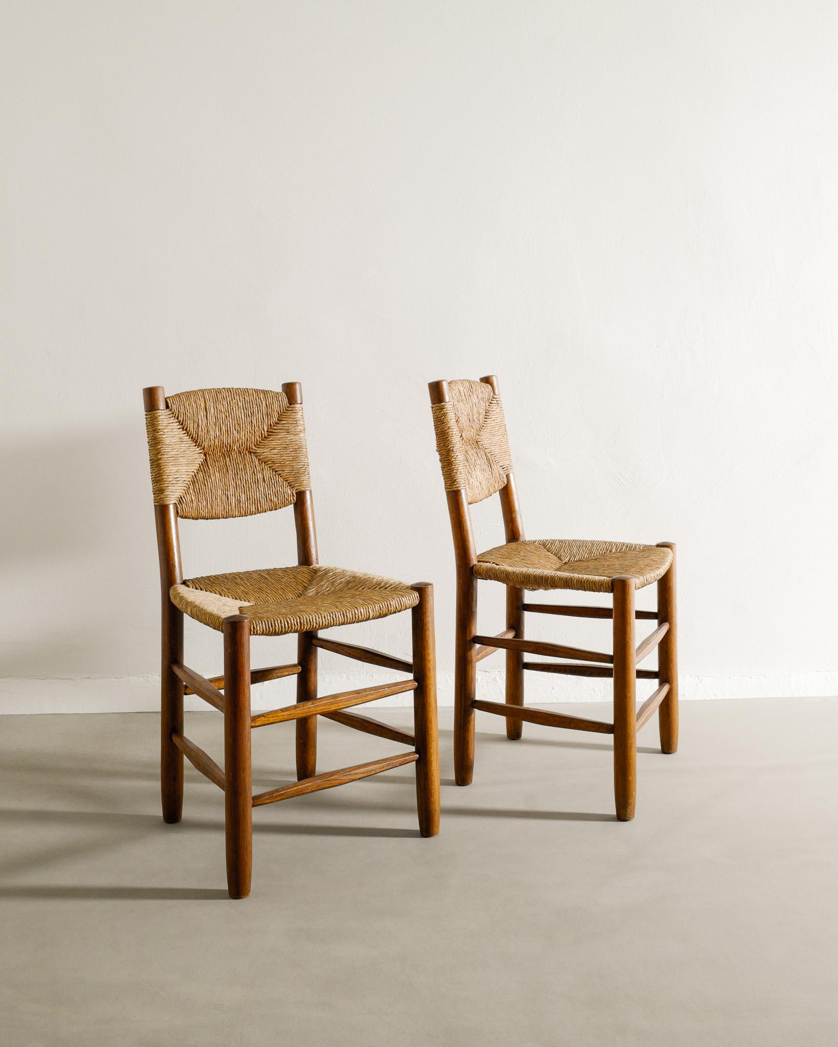 Mid-Century Modern Paire de chaises d'appoint Meribel 