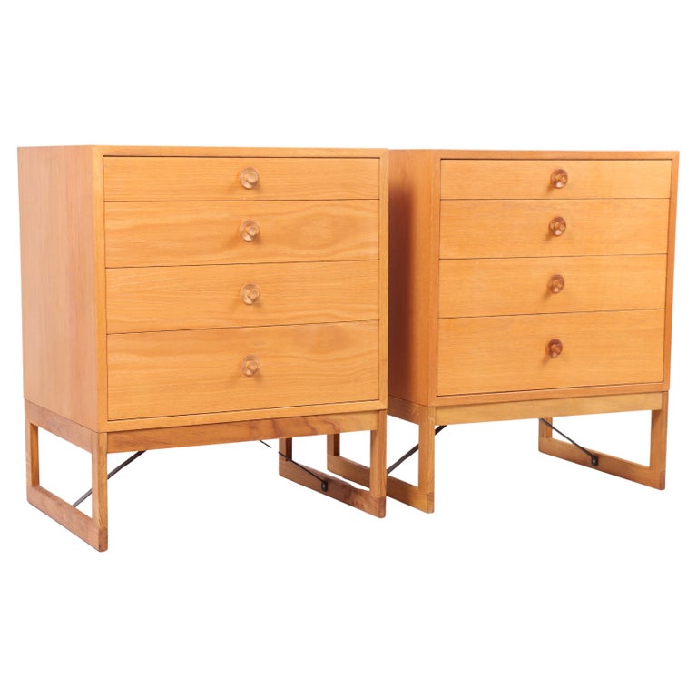 Pair of Borge Mogensen Oak & Brass Chests Pair of Borge Mogensen Oak & Brass Chests