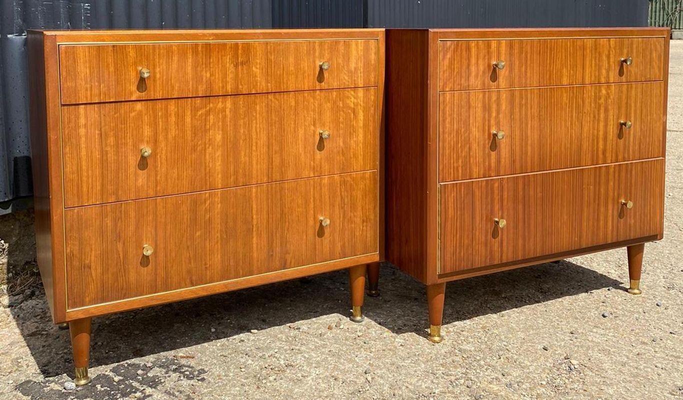 Pair of Mid Century Chests of Drawers by Herbert E Gibbs For Sale 7