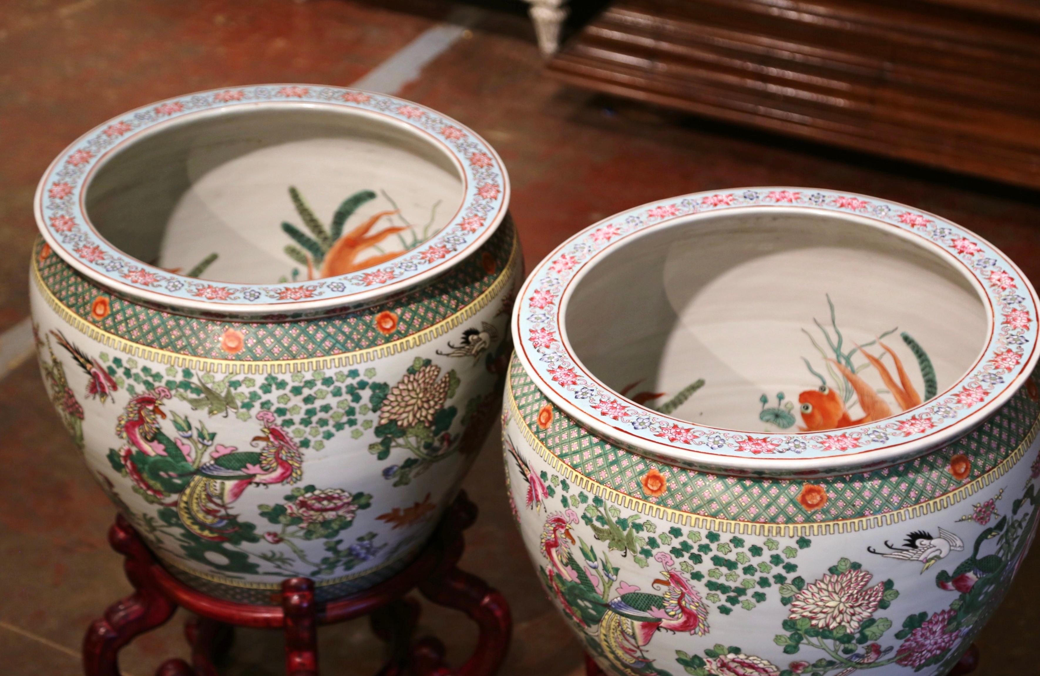 antique chinese porcelain fish bowls