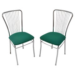 Pair of Mid-Century Chrome Chairs, Nowy Styl, circa 1980's