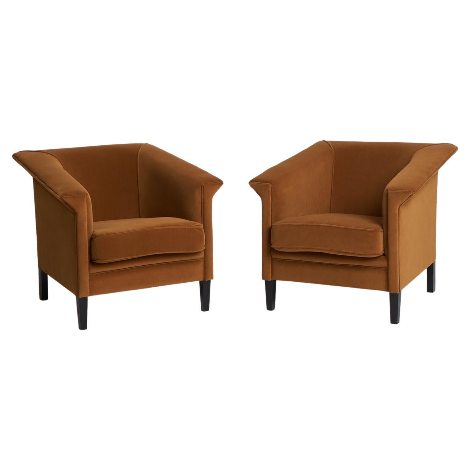 Pair of Mid-Century Club Chairs