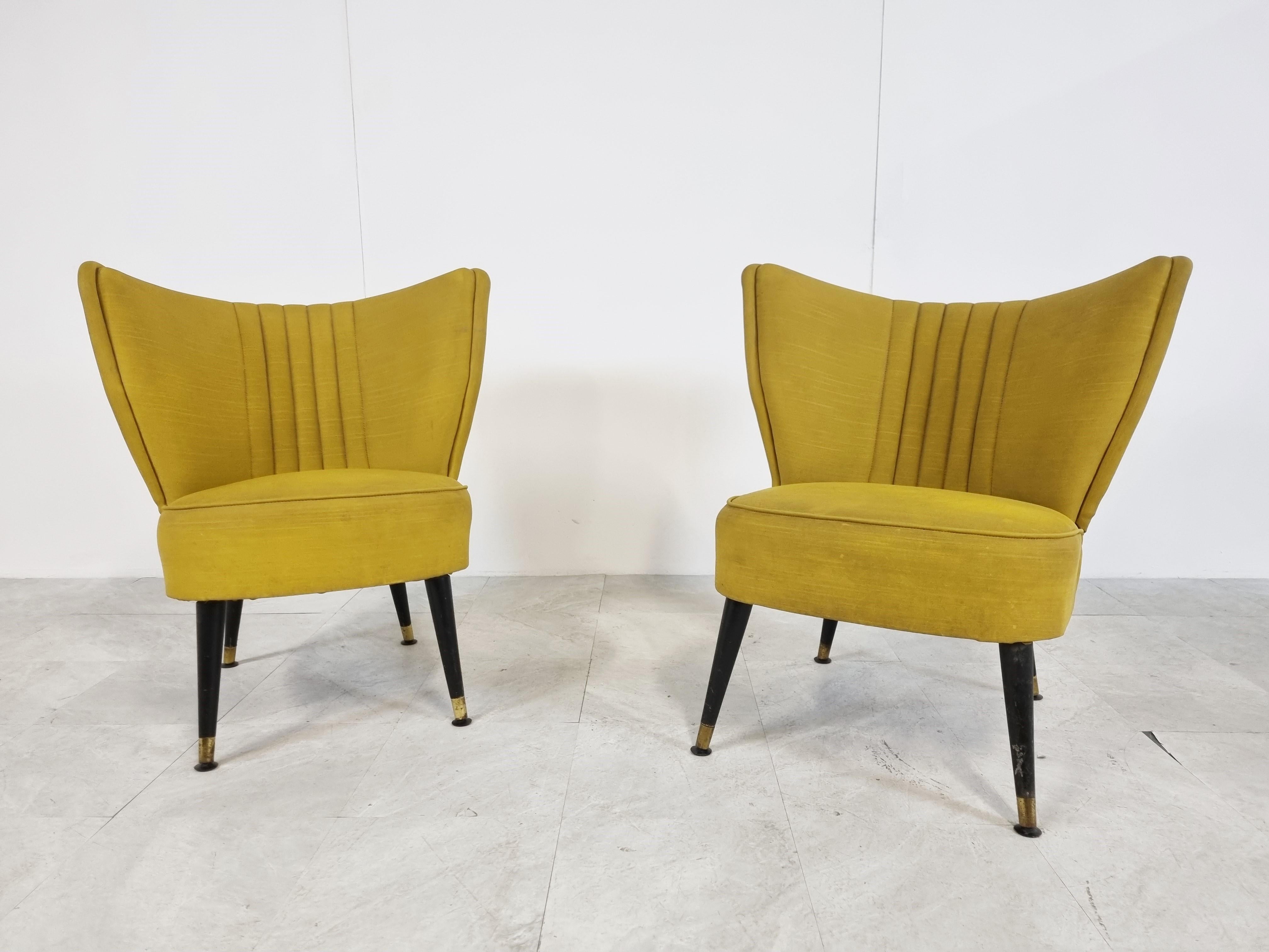 Mid-Century Modern Pair of Mid Century Cocktail Chairs, 1960s