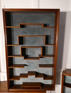 Pair of Midcentury Collectors Wall Shelves