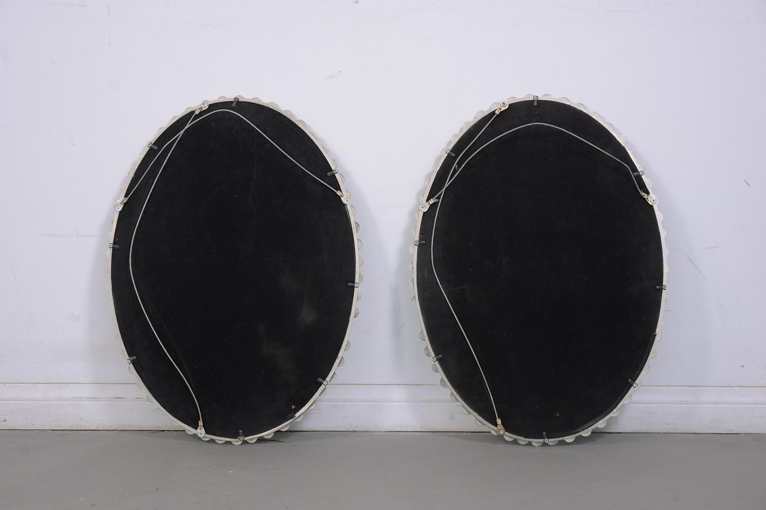 Pair of Mid-Century Convex Mirrors 5