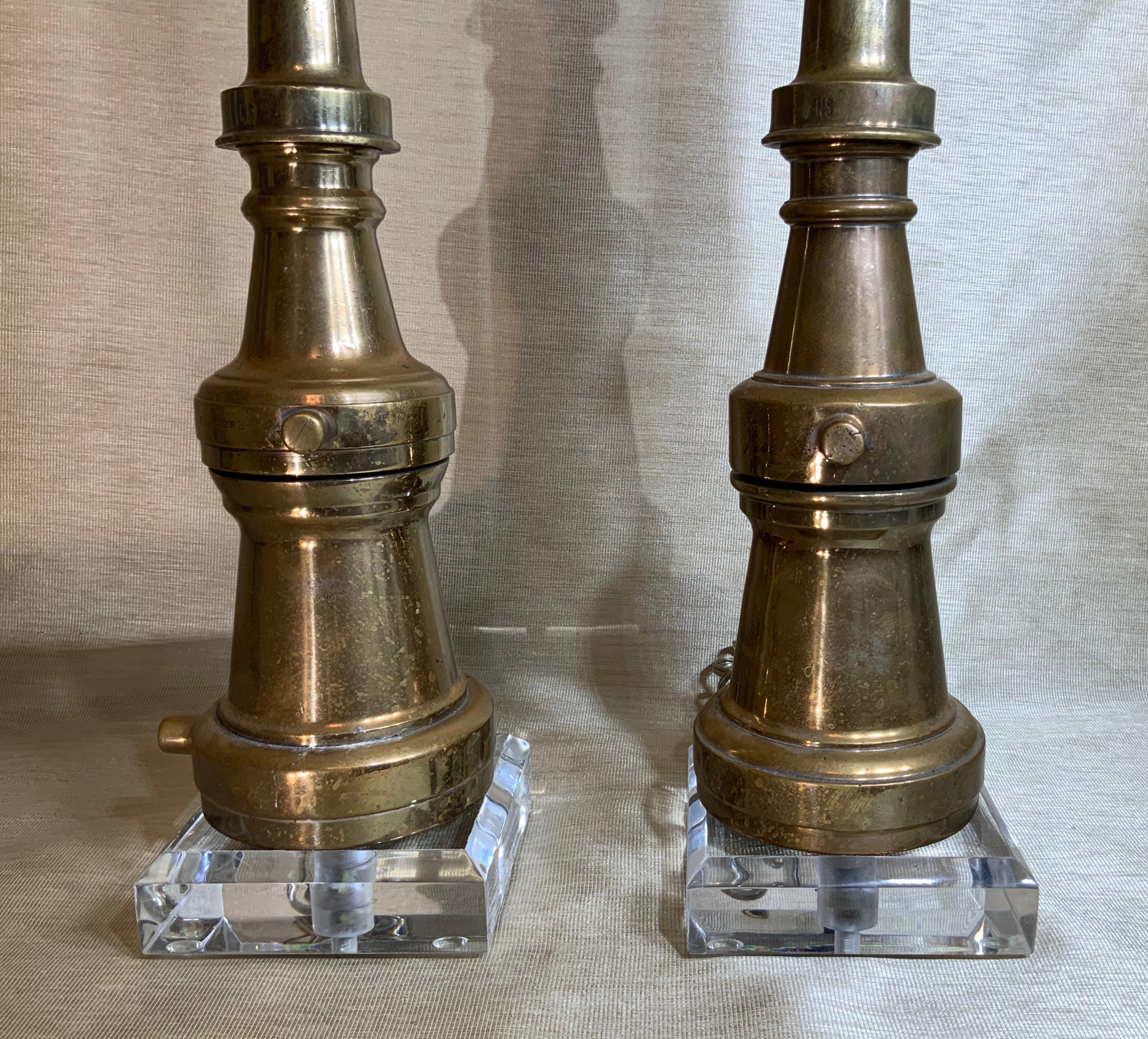 Pair of Midcentury Copper Table Lamps In Good Condition In Delray Beach, FL