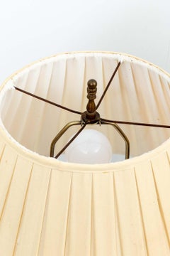 Pair of Mid Century Crackled Porcelain Lamps