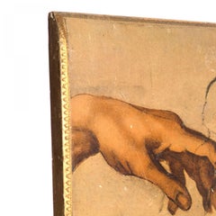 Pair of Mid-Century "Creation of Adam" Bookends