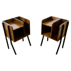 Pair of Mid Century Cube Bedside or Side Tables  A Very stylish pair  