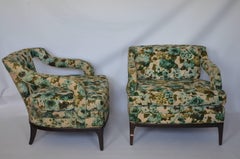 Pair of Midcentury Curvilinear Lounge Chairs by Shaw