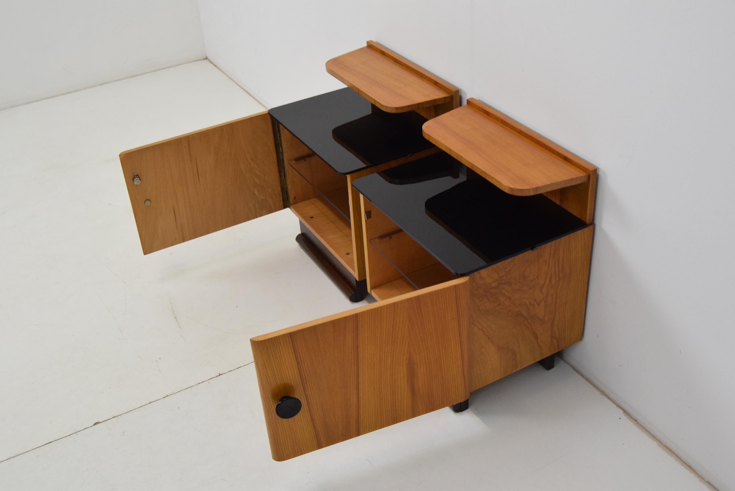 Pair of Mid-Century Czechoslovakia Bedside Tables, 1960's 5